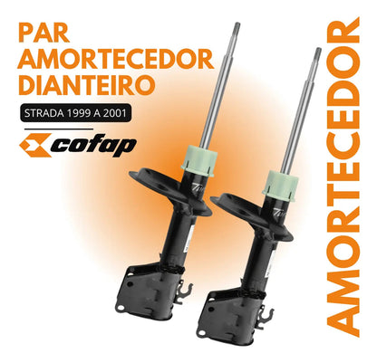 Par Amortecedor Dianteiro Strada 99 Até 2001 Original Cofap
