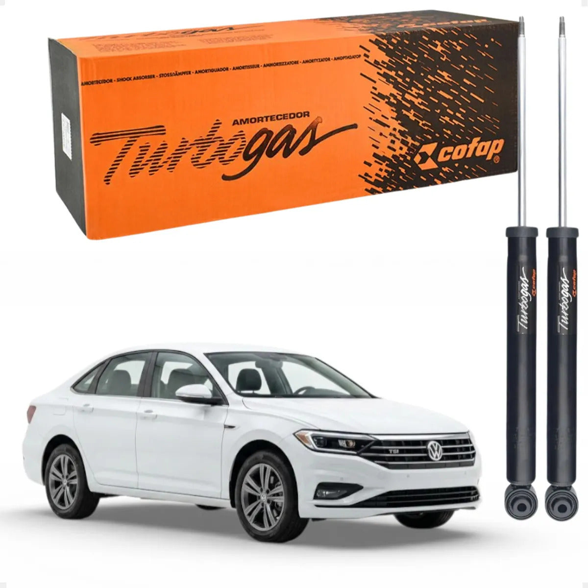 Par Amortecedor Traseiro Jetta 250 Tsi 2019 Em Diante Cofap
