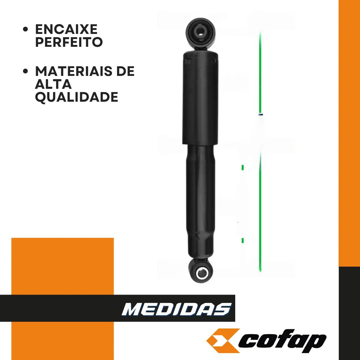 Par Amortecedor Traseiro Gm Meriva 2002 A 2012 Origin Cofap