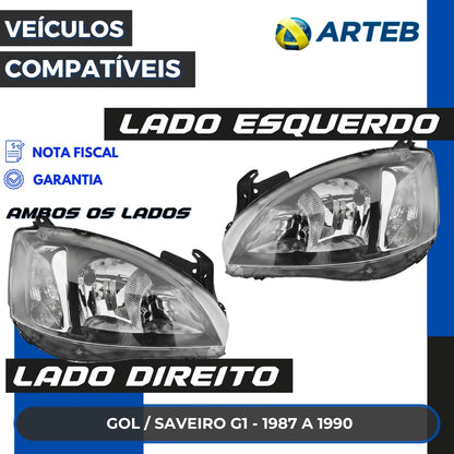 Farol Mascara Negra Montana 2008 2009 2010 Pisca Liso Arteb
