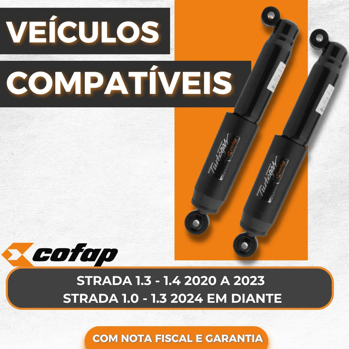 Par Amortecedor Traseiro Strada 1.0 Turbo 1.3 1.4 Flex Cofap