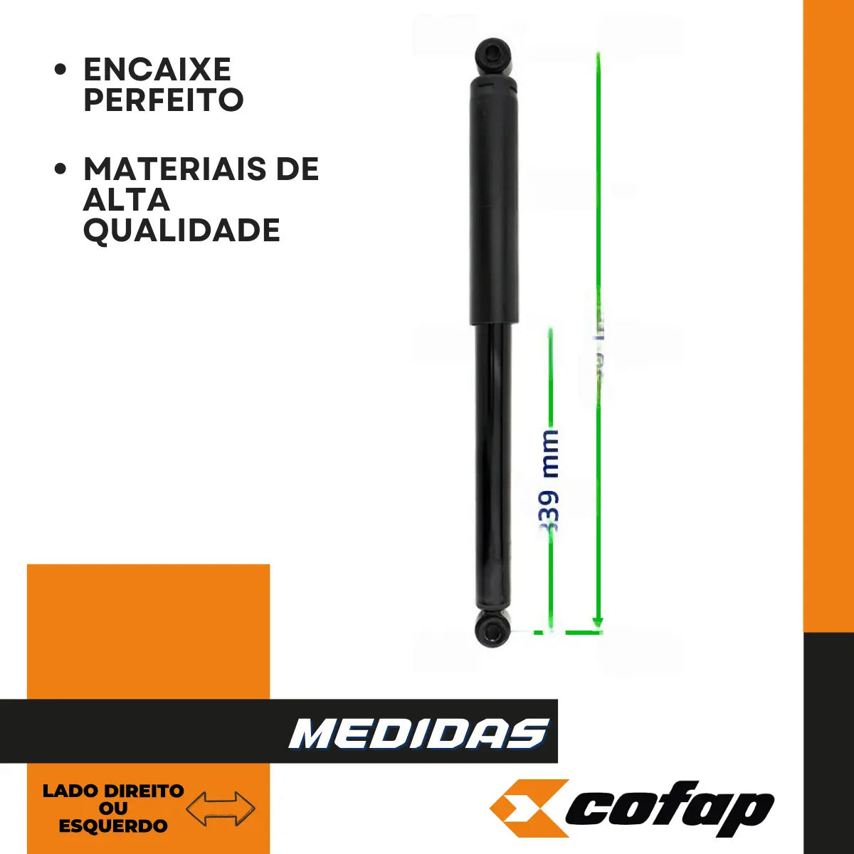Amortecedor Eixo Traseiro S10 2001 Em Diante - Cofap Cb27286