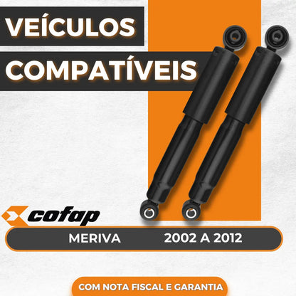 Par Amortecedor Traseiro Gm Meriva 2002 A 2012 Origin Cofap