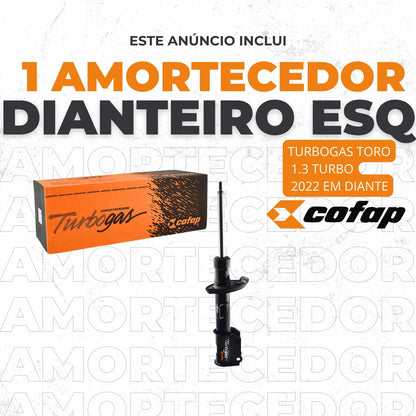 Amortecedor Dianteiro Esquerdo Toro 2022 23 24 Diante Cofap
