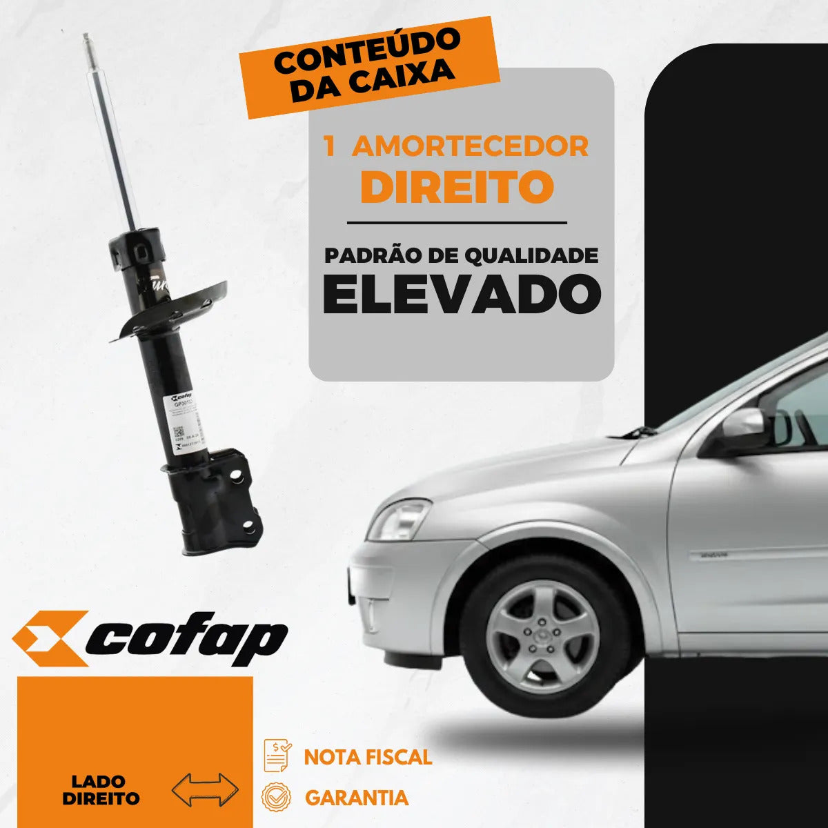 Amortecedor Direito Dianteiro Corsão Meriva Montana - Cofap