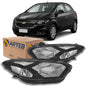 Farol Gm Onix E Prisma 2017 2018 2019 Máscara Negra Arteb