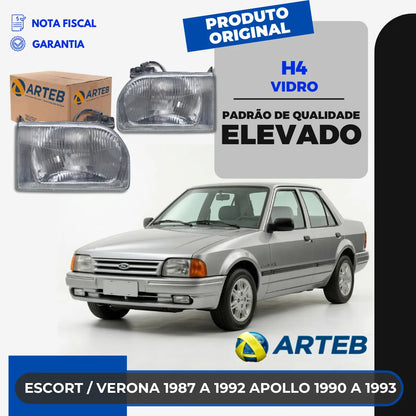 Farol Vidro Apollo 1990 1991 1992 Verona Escort Arteb