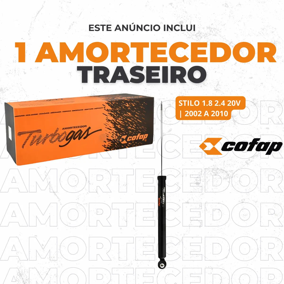 Amortecedor Traseiro Fiat Stilo 1.8 2002 A 2009 2010 Cofap