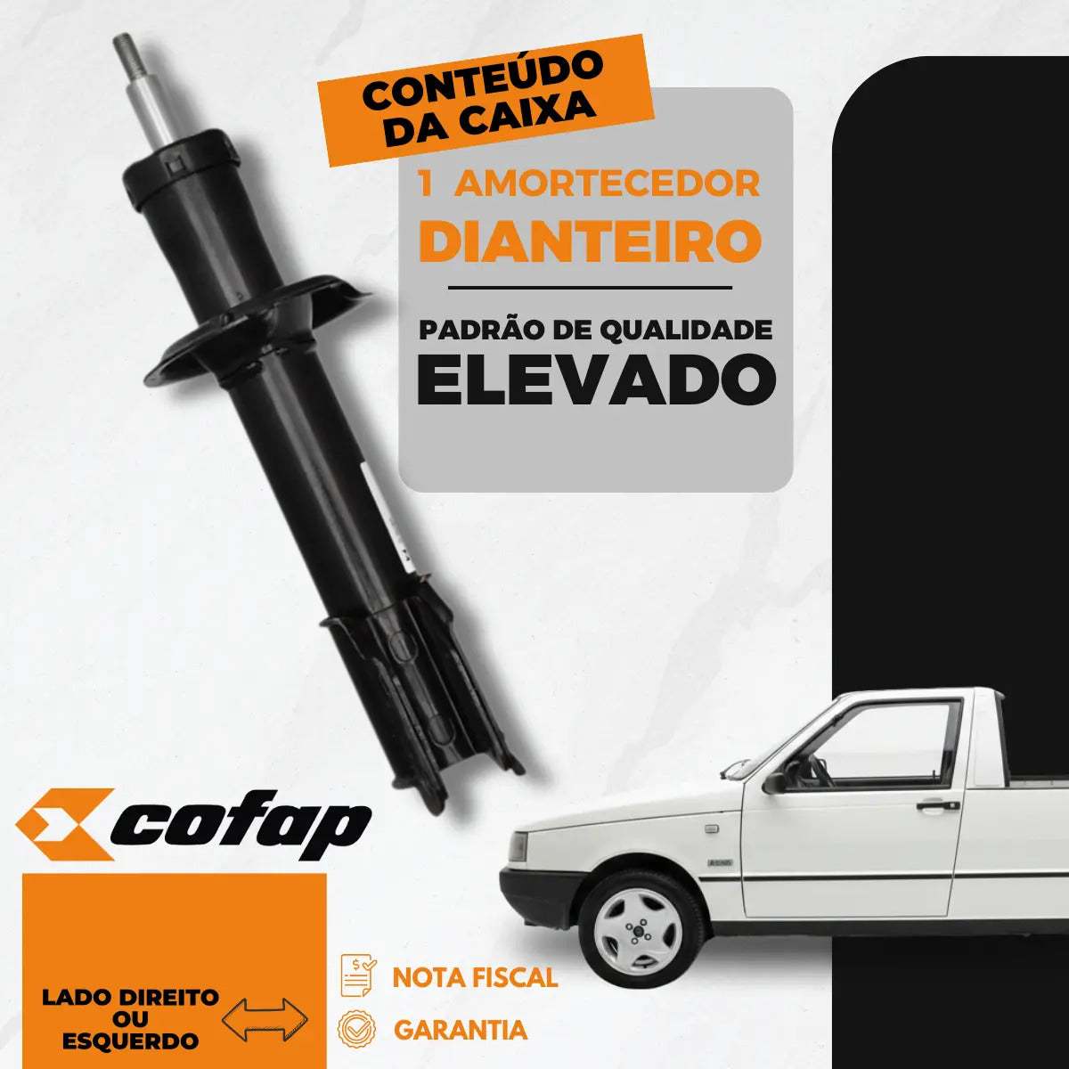 Amortecedor Dianteiro Cofap Fiorino Longa 1991 A 2013
