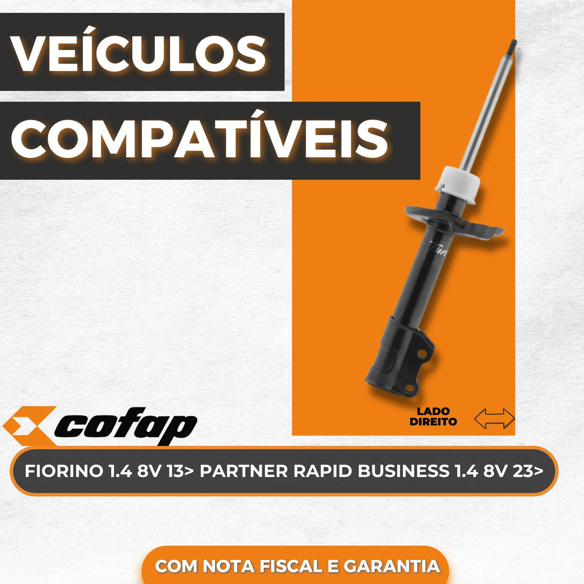 Amortecedor Dianteiro Direito Fiorino 1.4 2013 Cofap Gp33000