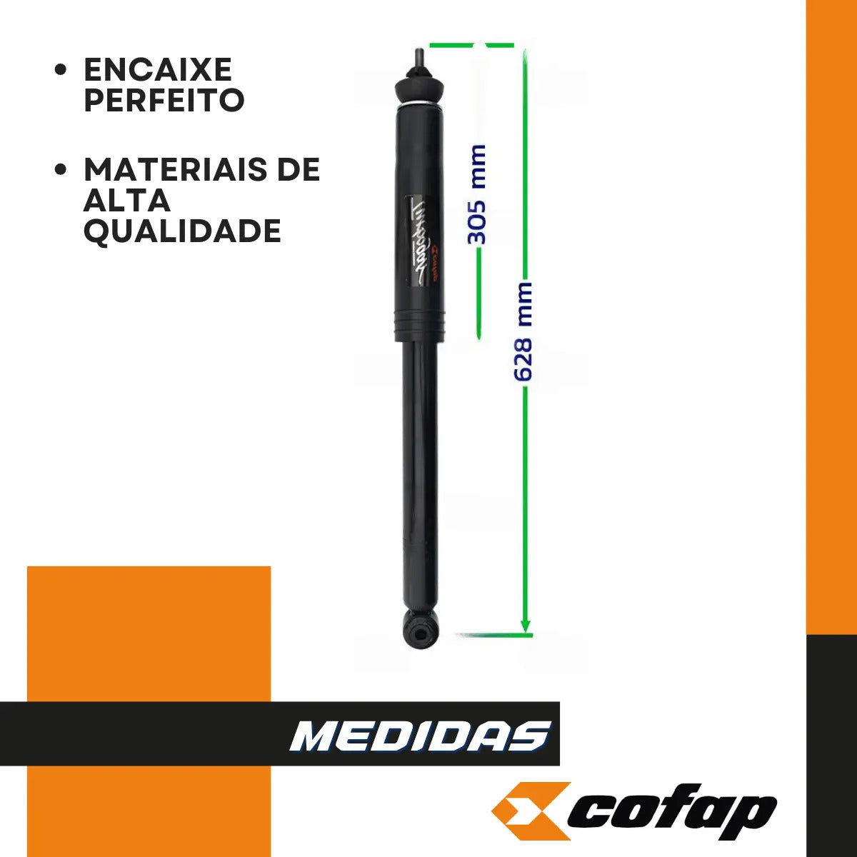 Par Amortecedor Traseiro Original Cofap New Civic 2008 2009