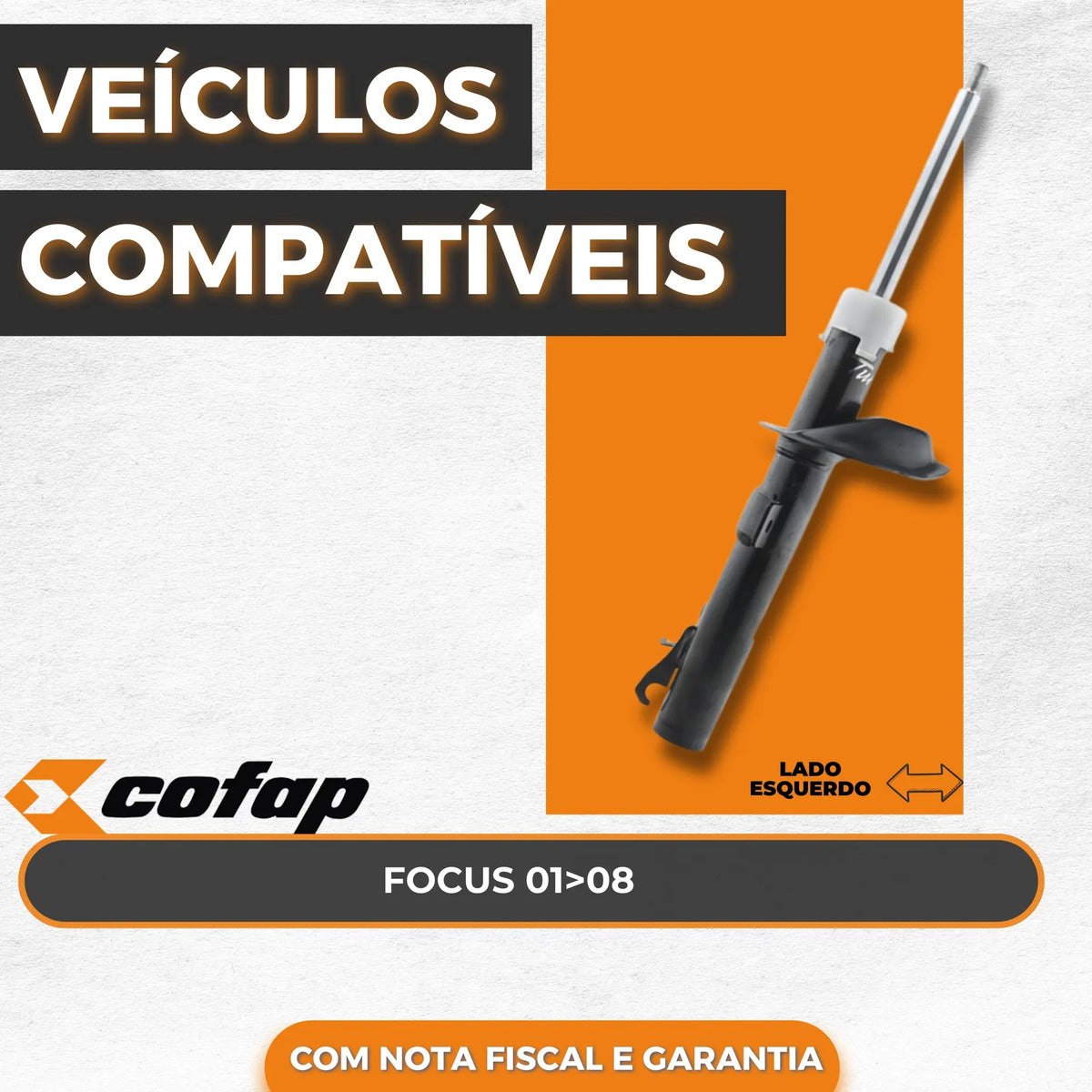 Amortecedor Dianteiro Esquerdo Focus 01 - 08 - Cofap Gp32582