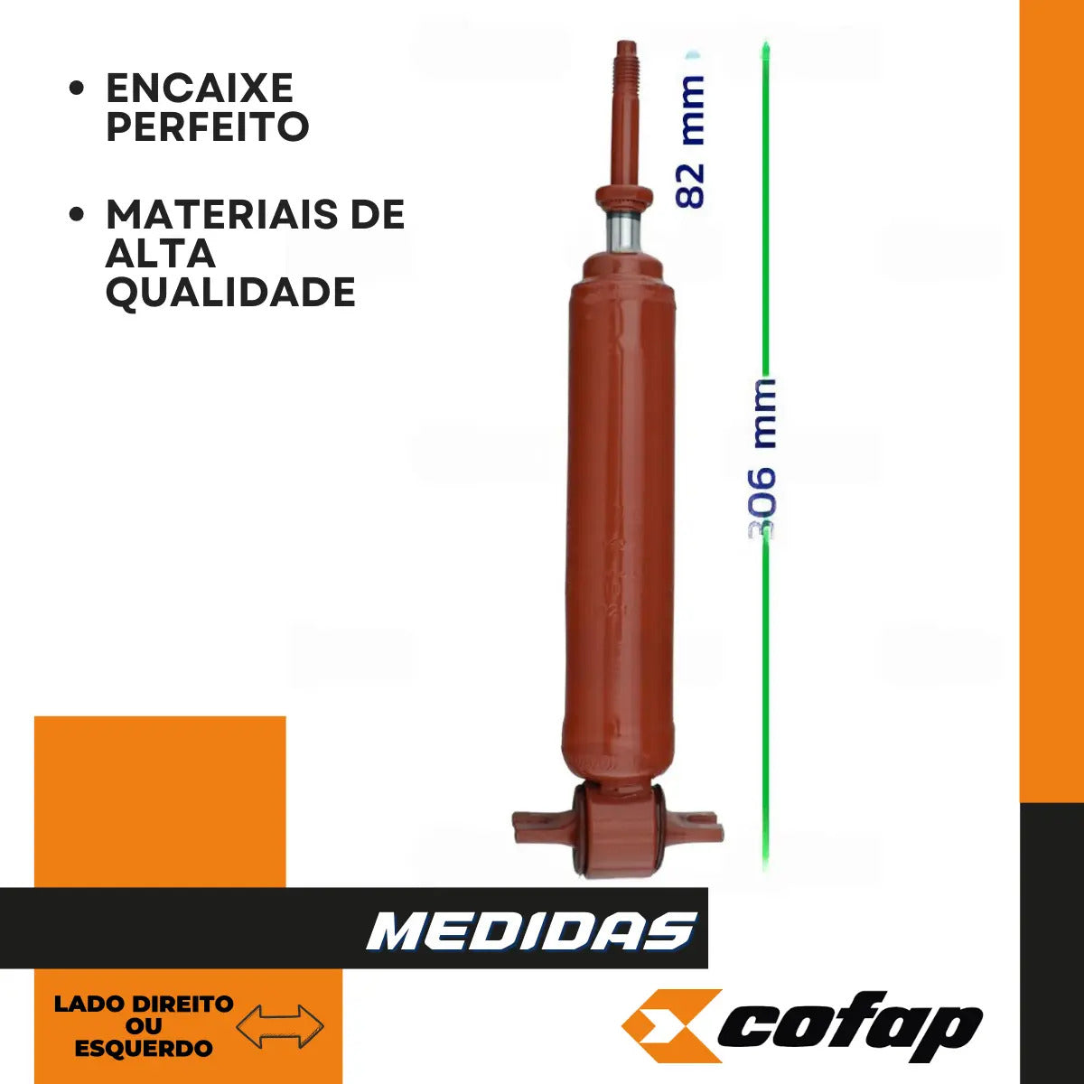 Amortecedor Dianteiro Caravan 1974 A 83 84 85 86 1987 Cofap