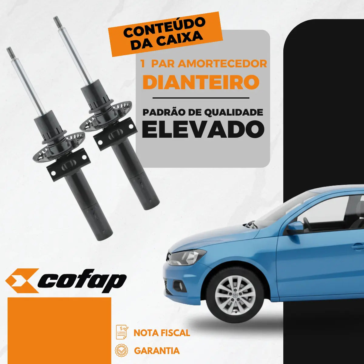Par Amortecedor Dianteiro Gol Voyage G5 G6 Original Cofap