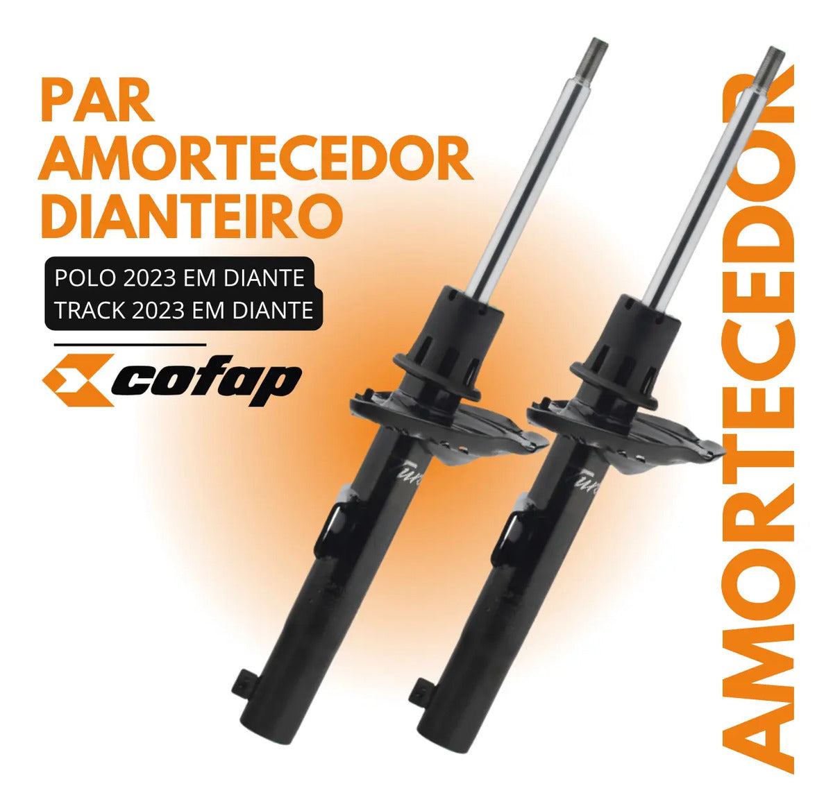 Par Amortecedor Dianteiro Polo 1.0 Mpi Track Cofap